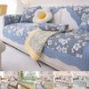 1PC Cotton Sofa Cushion Four Seasons Non-slip Cotton-quilted Pastoral Summer Universal Cushion Nordic Leather Sofa Cover Cover