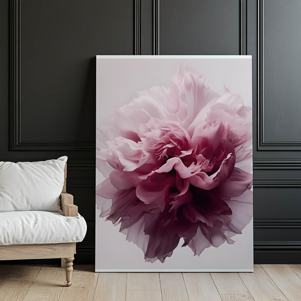 Pastelowy Urok Kwiatu Pastelowy Urok Kwiatu, 70X100 Cm, Rama Drewniana Jasny Dąb, Papier Matowy 230 Gsm