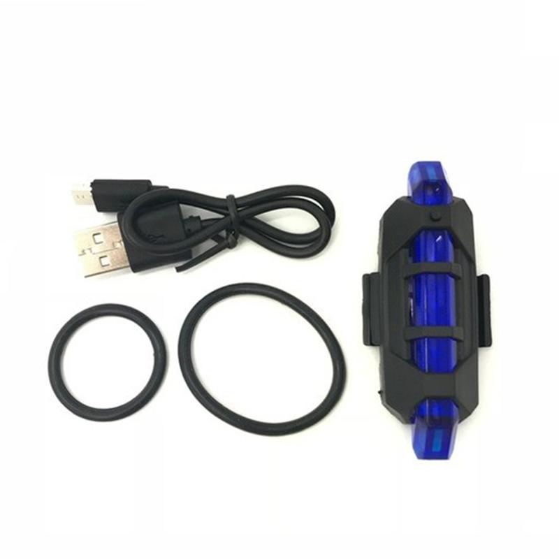 Перезаряжаемый USB светодиодный задний фонарь для велосипеда, предупреждение о безопасности горного велосипеда, передние и задние мигающие фонари, аксессуары для ночной езды