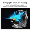 3D Holographic Projector 4.3inch LED Desktop Hologram Fan With Audio Playback With Transparent Cover Portable Holographic Fan