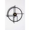 Querencia Metal Black Wall Clock 1.5 Mm Thickness 50 X 50 Cm