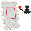 Сетка для волейбольных отскоков с регулируемыми углами для тренировок и практики. Тяжелый тип. Полиэстеровая сетка с металлическим каркасом.