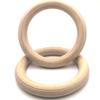 Fitness Wood Gymnastic Rings with Numbered Straps