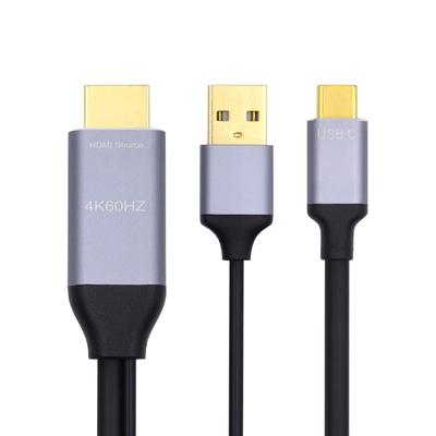 Xiwai Двусторонний кабель HDMI на USB-C, 4K HDMI 1.4 Источник на USB 3.1 Type C Male HDTV Шнур для Ноутбука Монитора, 1.8м