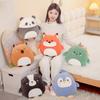 Penguin Fox Capybara Plush Toys Animal Stuffed Doll Room Decoration Gift Kids