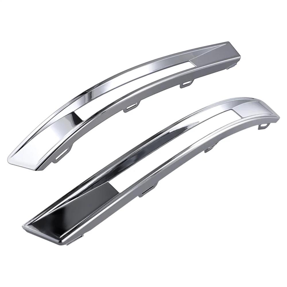 Chrome Front Bumper Fog Light Trim Frame Cover For Mercedes W204 C63 AMG 2012-14