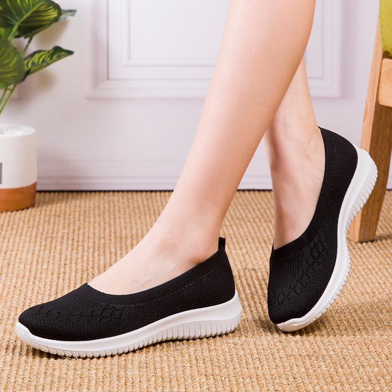Lightweight Mesh Womens Breathable Flat Shoes - Ultra-Comfortable, Slip-Resistant, and Ventilated for Outdoor Casual Wear