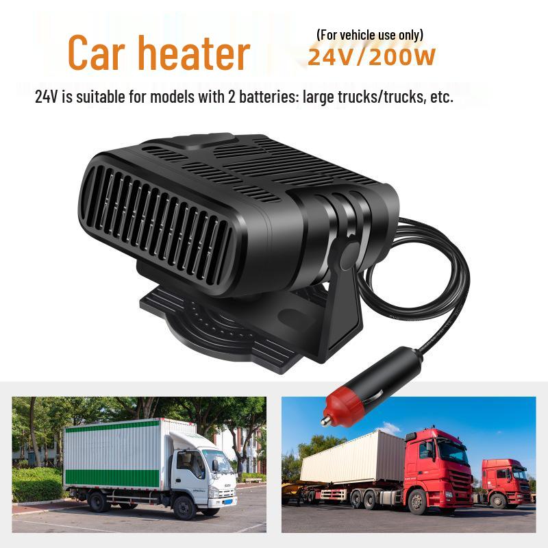 Portable 12V/24V Car Heater & Defroster Warm Air Blower