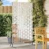 Privacy Screen Gray 100 x 50 x 180 cm Steel