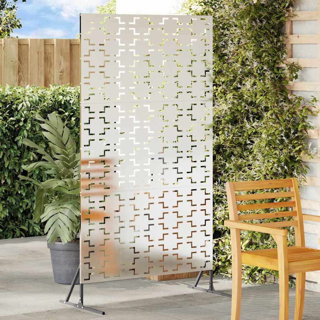 Privacy Screen Gray 100 x 50 x 180 cm Steel