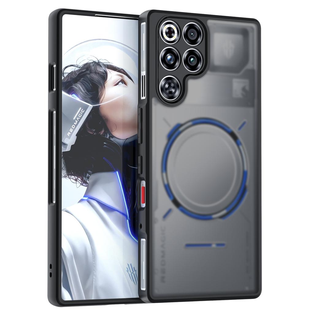 Прозрачный чехол для Red Magic 11 Pro/11 Pro Plus, ТПУ Черный Бампер + ПК Прозрачная Задняя Панель, Ударопрочный Защитный для Red Magic 11 Pro