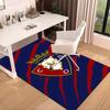 1PC Red Blue Shield Atletico Rug Game Carpet, Floor Mat for Bedroom Living Room Entryway Rug, Home Decor Idea Gift for Christmas birthday