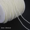 3-10mm ABS Pearl Beads Chain Garland Wedding Party Decoration DIY Craft Scrapbook Garment Decoration