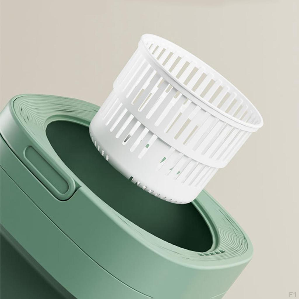 Foldable Mini Washing Machine 6.5L 3 Models Powerful for Travel Dorm Laundry Green