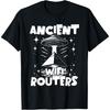 Ancient WiFi Routers Funny Aliens UFO Egyptian Pyramids T-Shirt
