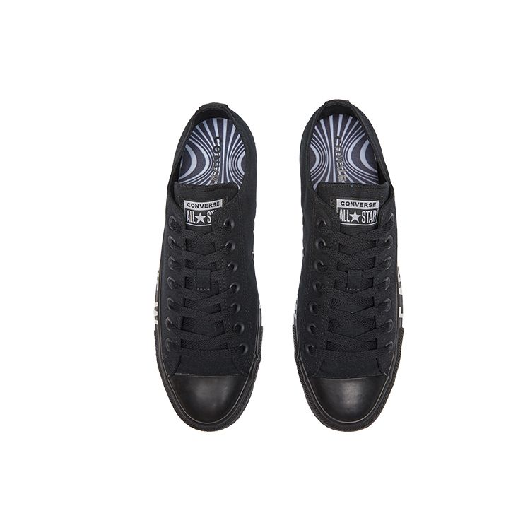 Converse Chuck Taylor All Star OX Удобные Модные Низкие Кеды из Канваса Унисекс Кроссовки Черные Белые 165382C