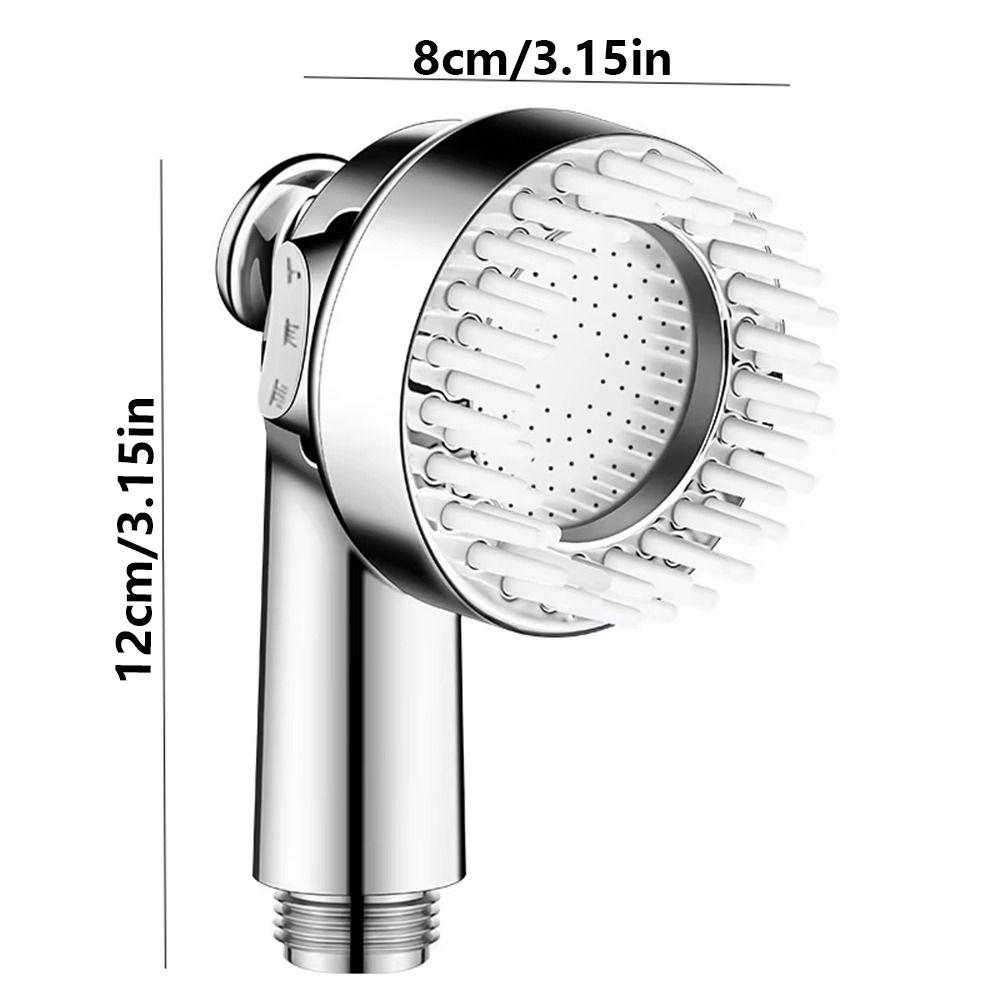 Gentle Spray Pet Shower Head Dual Mode High Pressure Dog Bathing Nozzle Comfortable Grip Soft Brush Massage Shower Head