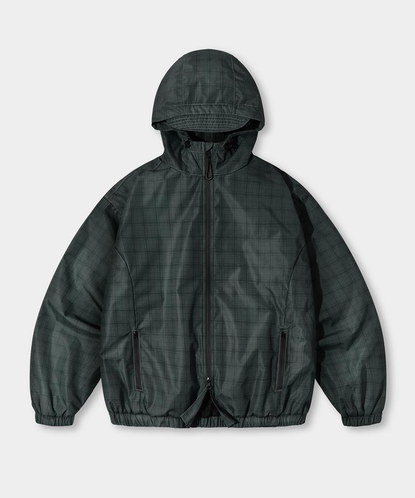 Двусторонний ветрозащитный плащ с капюшоном Dimitri Black Essential Check_3 цвета