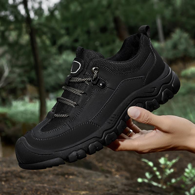 Fashion Genuine Leather Men Casual Shoes High Quality Mens Sneakers Non-Slip Walking Shoes Luxury Treking Footwear Leisure Walk Trainers