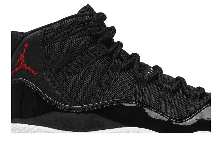 Детские кроссовки Jordan 11 Retro Playoffs Bred (2019) (GS) Черный/Белый-Университетский Красный