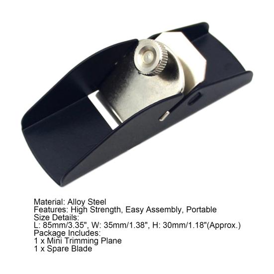 Мини-обрезной рубанок с острым лезвием, регулируемый плоский нижний станок для снятия заусенцев, деревообрабатывающий инструмент, сверхмощный маленький строгальный станок по дереву, строгальный блок, строгальный станок, плотник