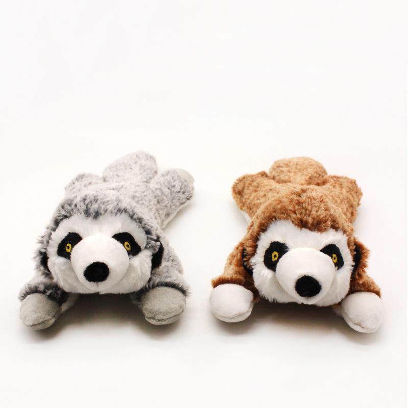 Plush Non Toxic Dog Chew Toys Clean Teeth Pet Toy for Small Medium Dogs Squeak Honey Badger Pug Puppy mascotas Accessories Stuff