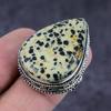 Natural Dalmation Jasper Gemstone Handmade 925 Sterling Silver Ring Size 7 Y2n52