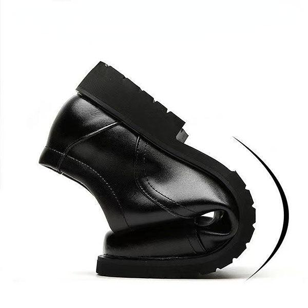 Men's Genuine Leather Shoes Spring and Summer Comfortable Breathable Soft Leather Soft Bottom Business Casual Leather Shoes