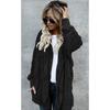 Winter Warm Women's Fashion Hooded Cardigan Long Sleeve Windbreaker Comfortable Hoodie Coats for Lady