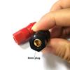 1pair 4mm Banana Plug Jack Adapter Connector Single Cable Socket Red Black Terminals Amplifier Terminal Binding Post Speaker