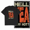 Футболка Coolmind X0074 Hell Yeah Attitude Hellfire Spirit с графическим принтом, эксклюзивная мужская футболка из хлопка, уличная одежда, футболка для мужчин.