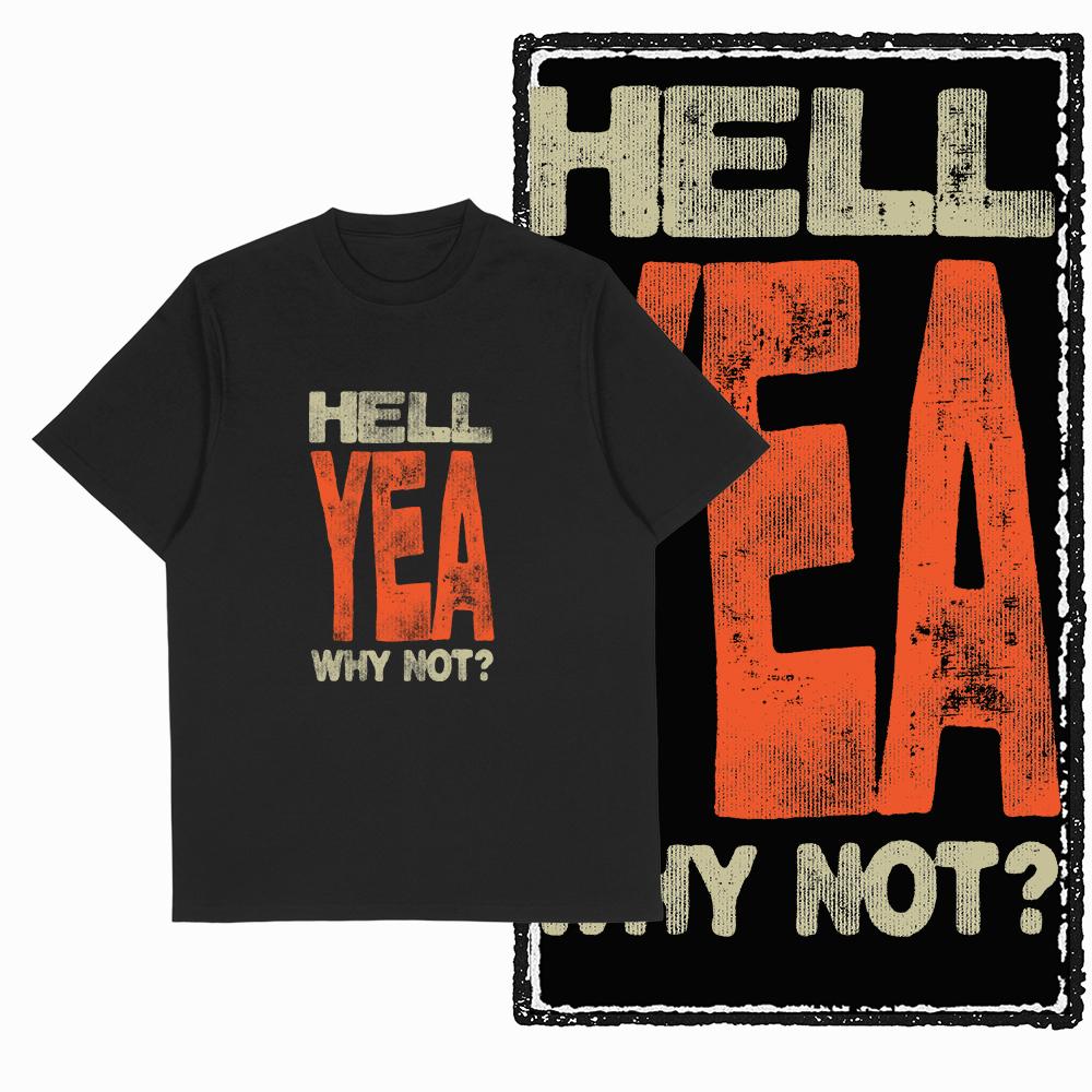 Футболка Coolmind X0074 Hell Yeah Attitude Hellfire Spirit с графическим принтом, эксклюзивная мужская футболка из хлопка, уличная одежда, футболка для мужчин.