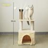 Колонна для восхождения кошек: Универсальная платформа для прыжков и когтеточка Four Seasons с рамкой-гнездом