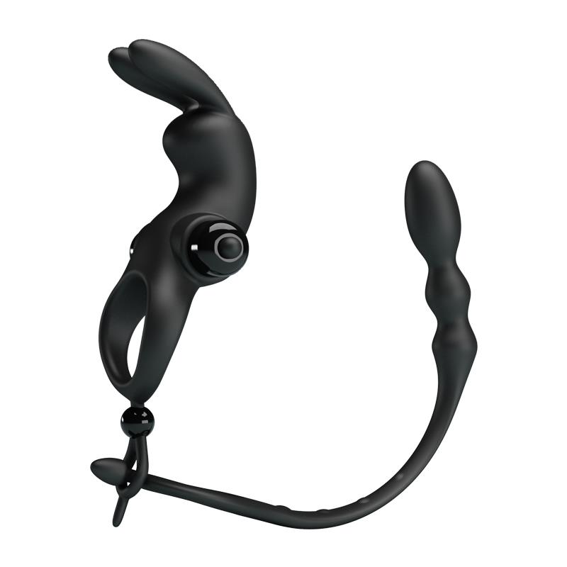 Vibrating Ring with Detachable Anal Chain