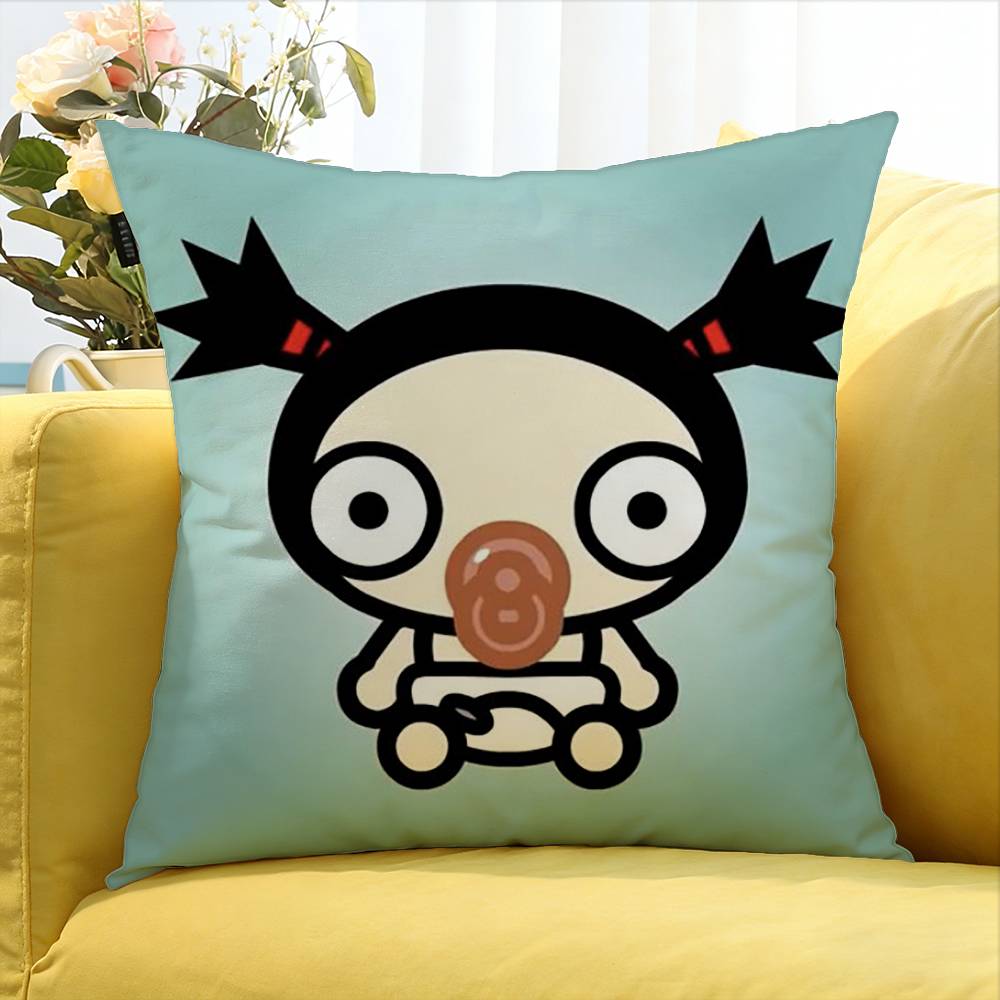 Cute Cartoon Pucca Garu Anmie Various Sizes Square Pillow Case For Car Home Bedchamber Decor