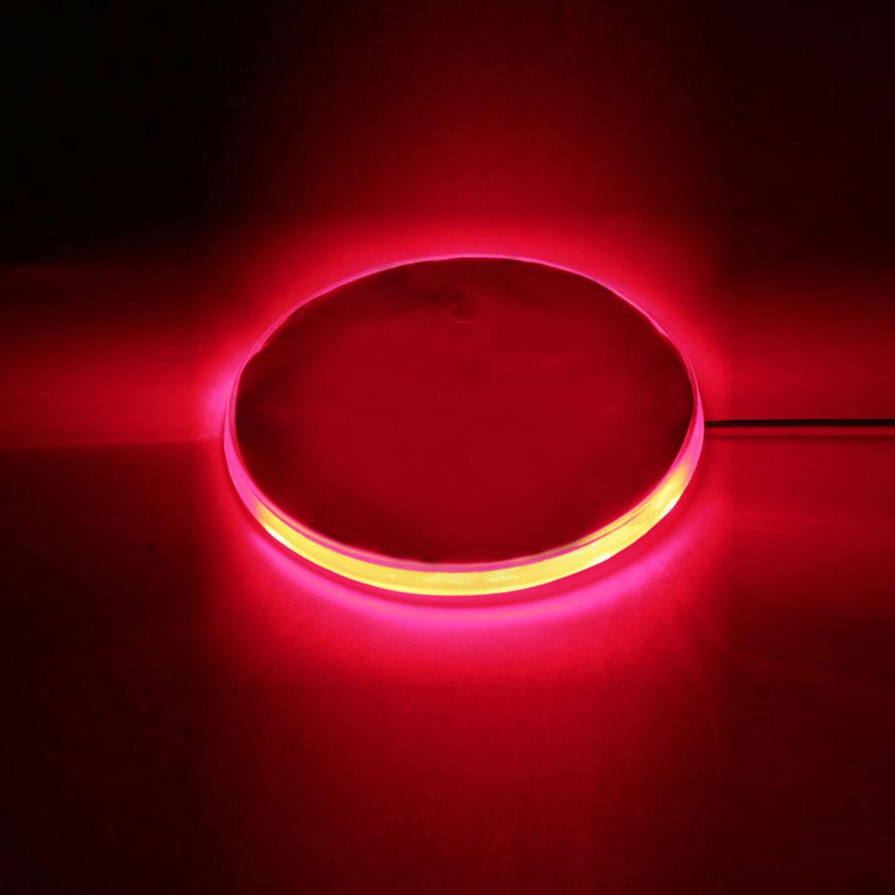 Красный 82 мм фон значка светодиодная подсветка эмблема логотип наклейка для BMW 3 5 7 X серии креативные внешние детали гаджет автомобильные аксессуары