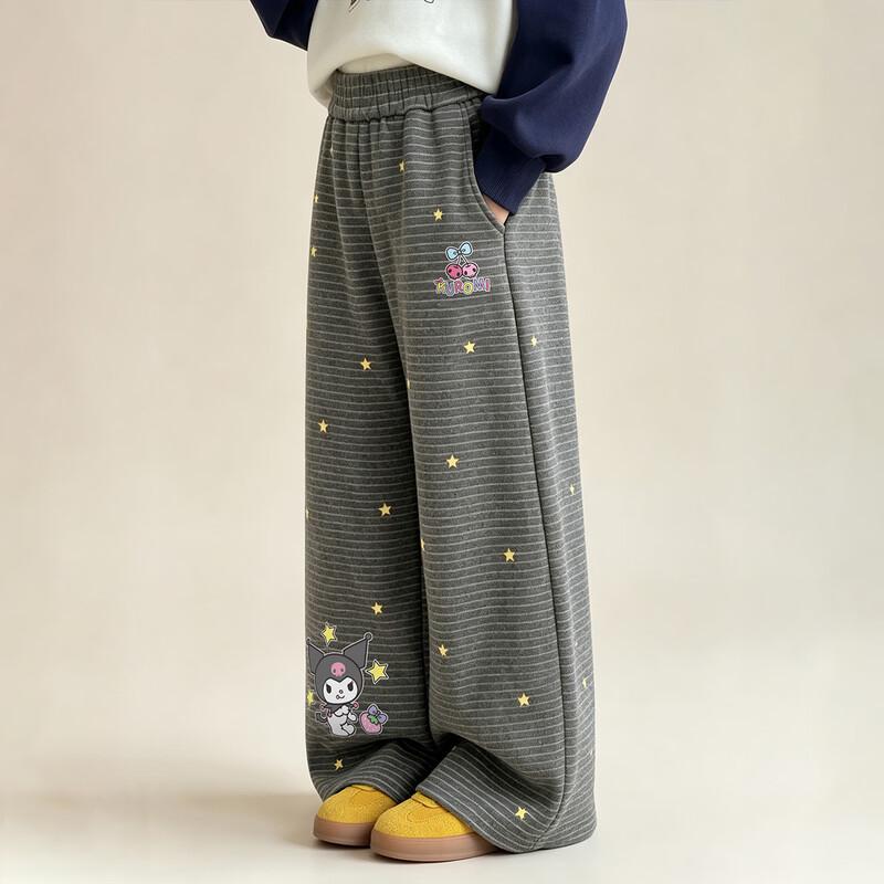 Hello Kitty Girls' Casual Kuromi Print Sweatpants