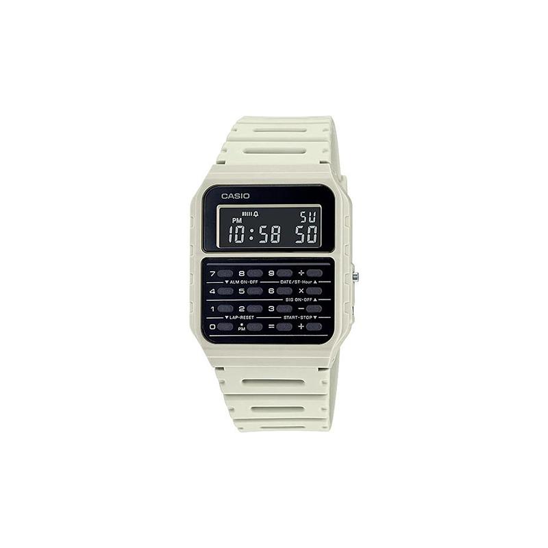Casio Серия YOUTH - Цифровой калькулятор Ретро-калькулятор Многофункциональный Водонепроницаемый Кварцевый механизм Ремешок из смолы Японские и корейские часы CA-53WF-8B