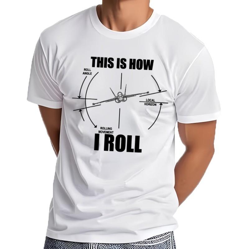 To Como Rollo F18 Hornet Roll Gauge Indicator Aviator Camiseta Manga Corta Casual 100 Camisetas De AlgodóN