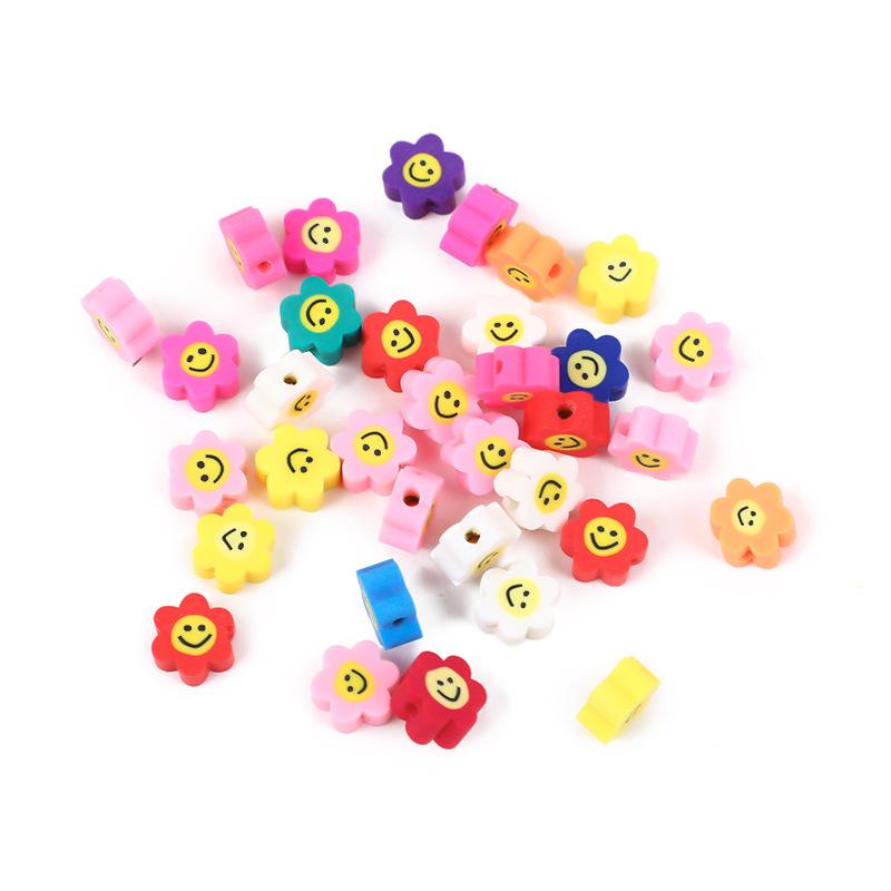 Diy Polymer Clay Soft Ceramic Beads, Round Soft Ceramic Beads Handmade Jewelry Accessories