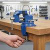 Non-Slip Jaw Portable Small Vice Cast Steel Compact Clamp Making Table Clamp  Woodworking