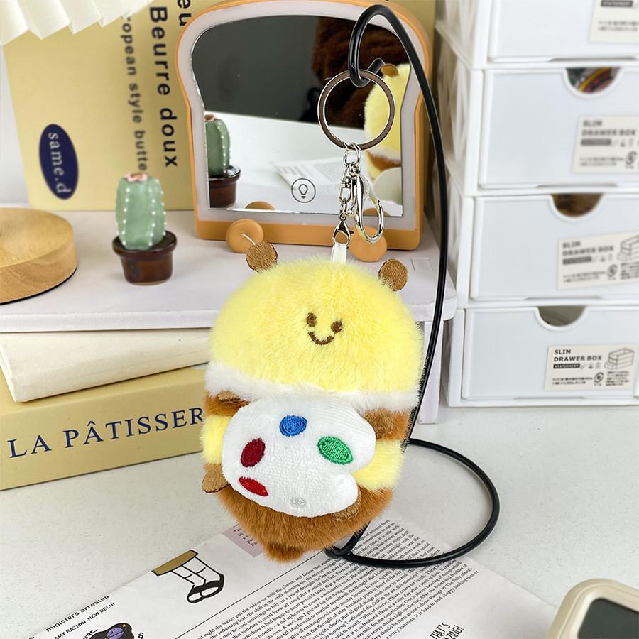 Очаровательный плюшевый брелок-пчелка Уникальный дизайн для пар Идеально подходит для украшения сумки