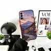 Мечтательный чехол для телефона с изображением горы Фудзи для Samsung Galaxy A73, A72, A71, A70, A53, A52, A51, Другие Мягкая черная крышка