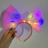 Hair Hoop LED Bow Headband New Year Decoration Glowing Hair Band   LED Light Toy