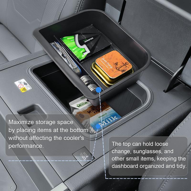 Sixthsmoy For Toyota Land Cruiser Prado 250/Lexus GX550 2025 2024 Center Console Cool Box Organizer Tray Armrest Box Accessories