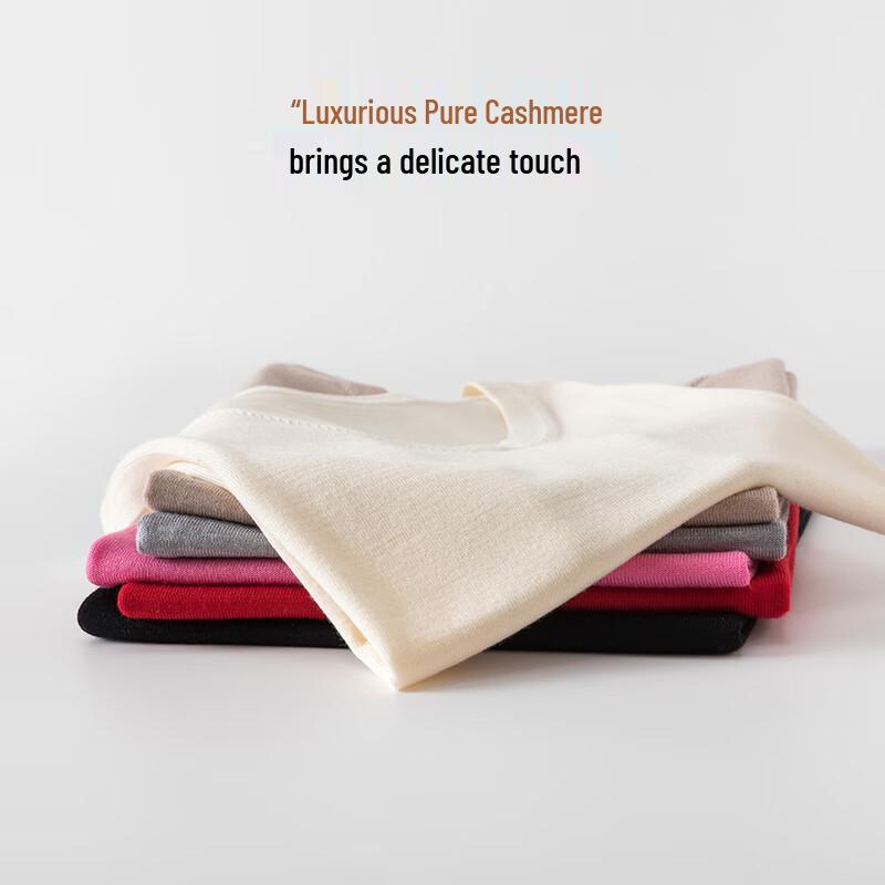 Hengyuanxiang Women's Pure Cashmere V-Neck Sweater Vest