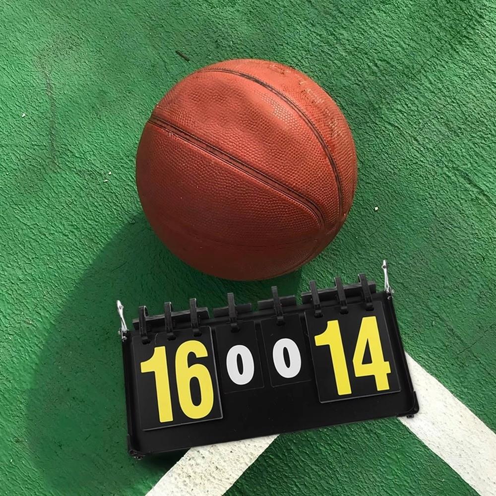 4-Digit Digital Flip Scoreboard Waterproof Tabletop Scoreboard Sports Scoreboard Outdoor Sports