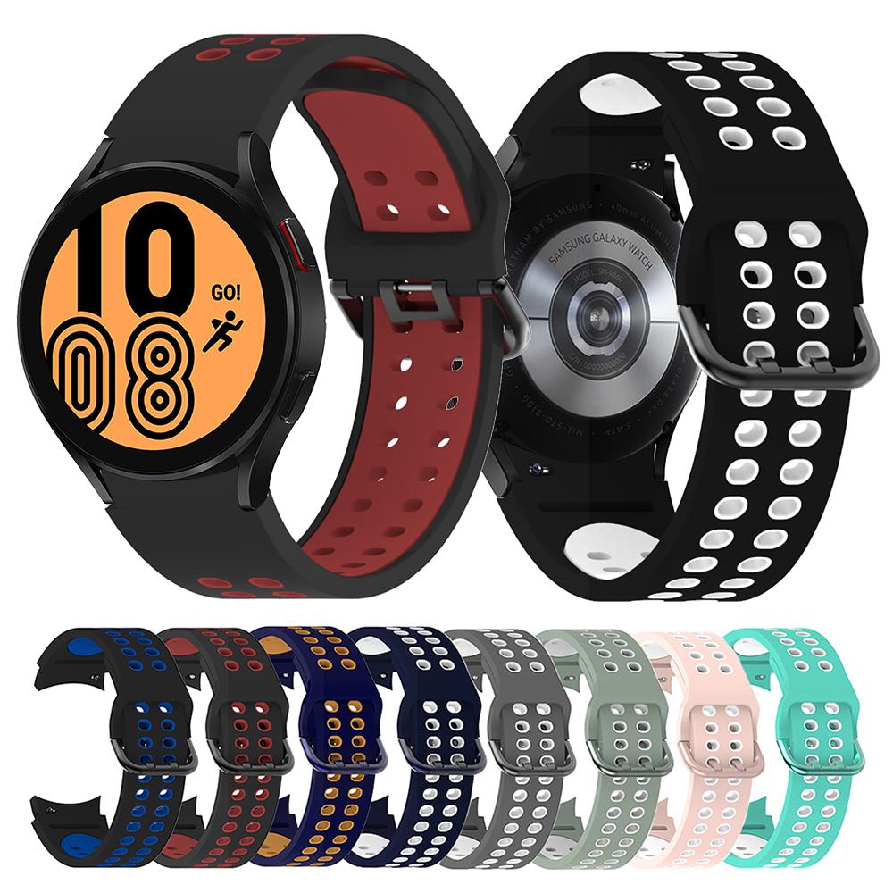 Спортивный силиконовый ремешок для Samsung Galaxy Watch 6/5/4 40 мм 44 мм 5 Pro, ремешок для умных часов Galaxy Watch 6 Classic, 43 мм, 47 мм
