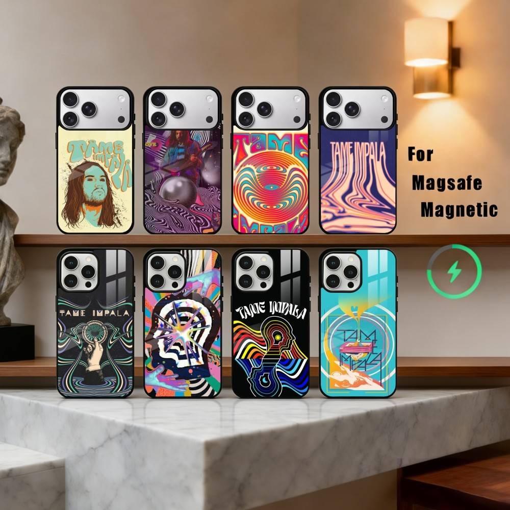 Чехол для телефона Epiphany Pop T-Tame I-Impala Band для iPhone 17,16,15,14,13,12,Plus,Pro,Max с магнитной беспроводной зарядкой Magsafe
