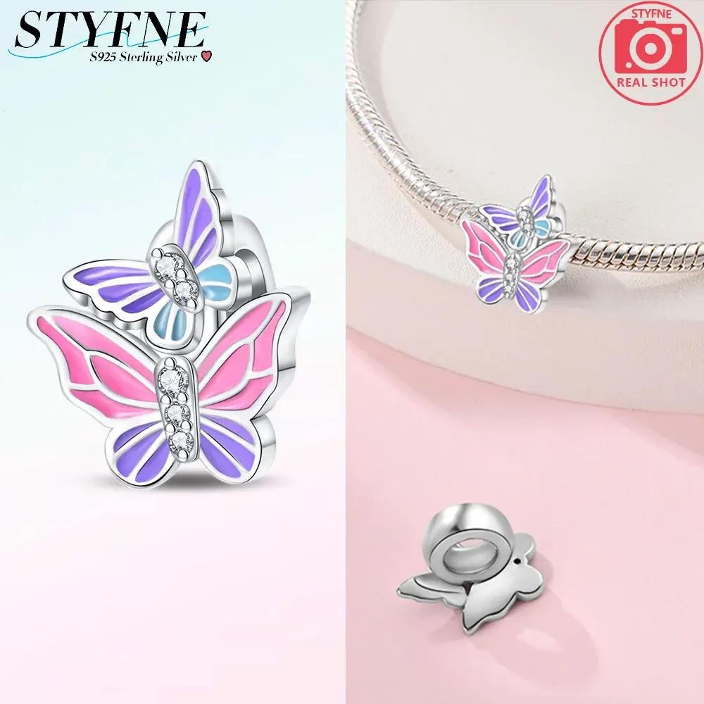 Классические оригинальные медные шармы светящаяся бабочка с когтями светящиеся звезды бусина подходит для браслета женские украшения сделай сам изысканное изготовление подарков